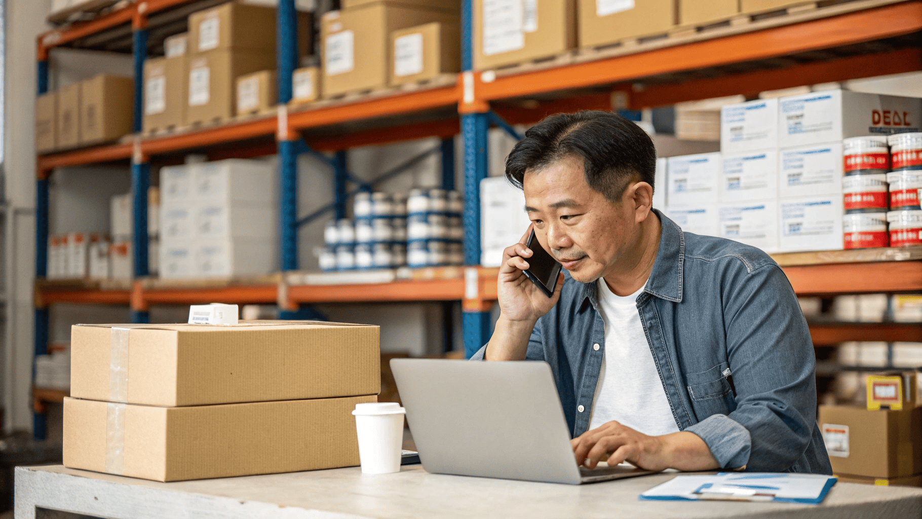 Malaysian distributor checking oil filter stock